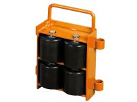 Pattini a 4 rulli regolabili Unicraft VTR 6 spostamento carichi pesanti, 6 ton (2pz)