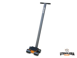 Pattino a rulli Unicraft TF 3 con timone per spostamento carichi pesanti, 3 ton