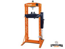 Pressa idraulica Unicraft WPP 15 E con pompa manuale e pedale, 15 ton