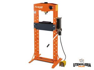 Pressa idraulica Unicraft WPP 30 E con pompa pneumatica a pedale, 30 ton