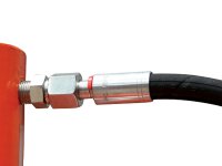 Pressa idraulica Unicraft WPP 50 E con pompa pneumatica a pedale, 50 ton