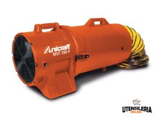 Ventilatore portatile assiale Unicraft MV 300 P in set con tubo flessibile e rigido