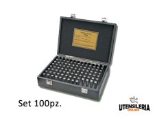 SET 100pz spine calibrate in acciaio temprato da 10.01:11 a 19.01:20mm