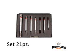SET 21pz tamponi filettati passa/non passa precisione 6H Ø 2:30mm