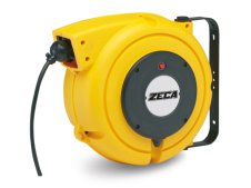 Avvolgicavo elettrico Zeca 4315 giallo con cavo in PVC sezione 1,5mm, 15 metri