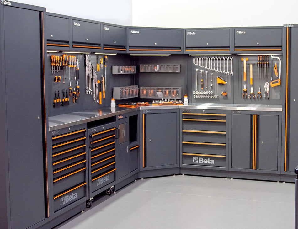 Arredamento modulare Beta. Crea la giusta organizzazione per la tua officina