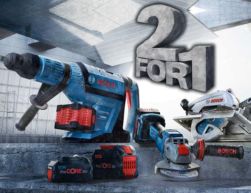 Offerta 2x1 elettroutensili Bosch Professional