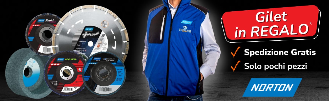 Gilet in omaggio con acquisto 200€ prodotti Norton