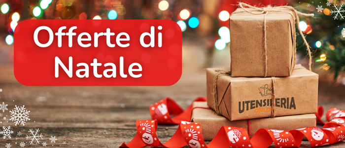 Offerte di Natale 2023 su UtensileriaOnline. Approfitta degli sconti di fine anno per fare rifornimento
