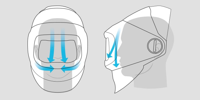 Speedglas G5-01 flusso regolabile