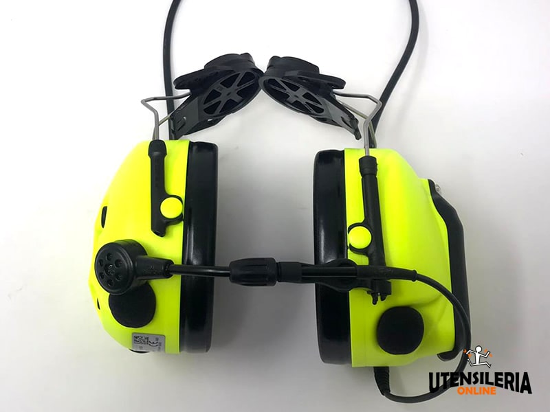 Cuffie antirumore 3M Peltor XPI con attacco elmetto, Bluetooth e microfono  dinamico 31dB [7100195960]