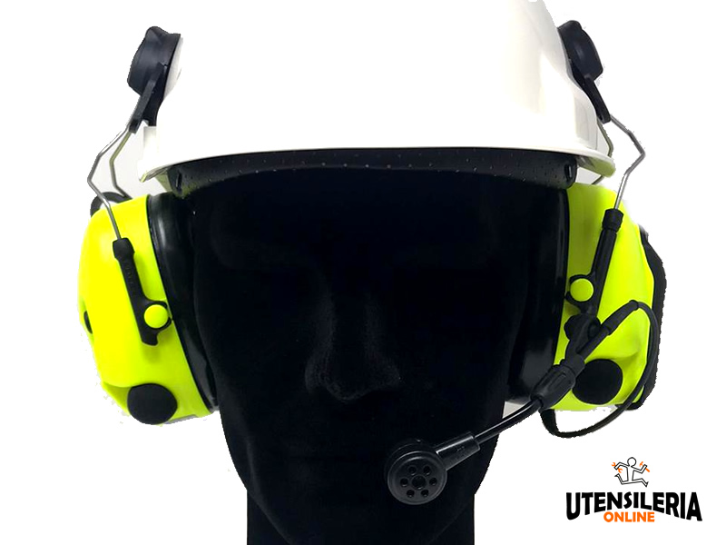 Cuffie antirumore 3M Peltor XPI con attacco elmetto, Bluetooth e microfono  dinamico 31dB [7100195960]