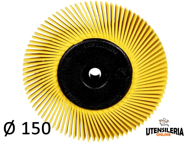 Spazzola Radiale 3M Bristle Tipo A (150mm) – Grana 80 Filo Dritto