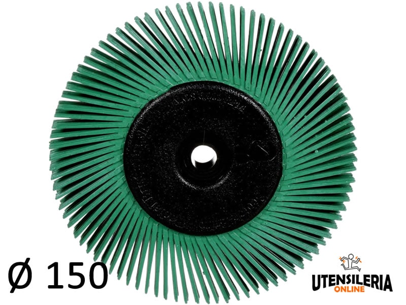 Spazzola radiale Bristle 3M filo diritto Tipo A �� 150 mm grana 50