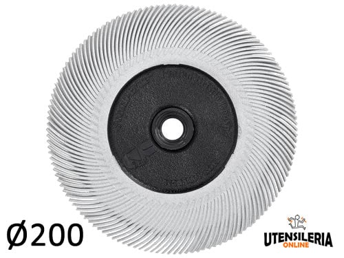 Spazzola Radiale 3M Bristle Tipo C Filo Curvo - 200mm Grana 120