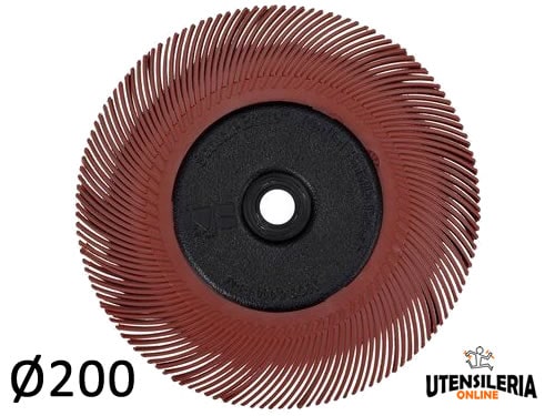 Spazzola Radiale 3M Bristle Tipo C Filo Curvo – 200mm Grana 220