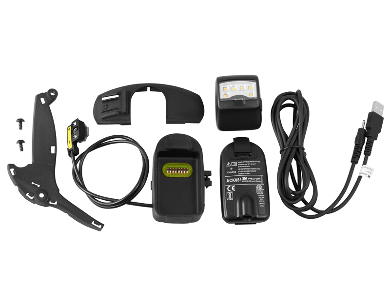 Luce da lavoro a batteria 3M Speedglas per maschera saldatura G5-01 e G5-03 in Kit