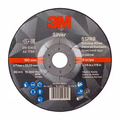 Disco abrasivo da sbavo 3M Silver T27 150x7mm centro depresso (10pz)
