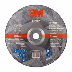 Disco abrasivo da sbavo 3M Silver T27 230x7mm centro depresso (10pz)