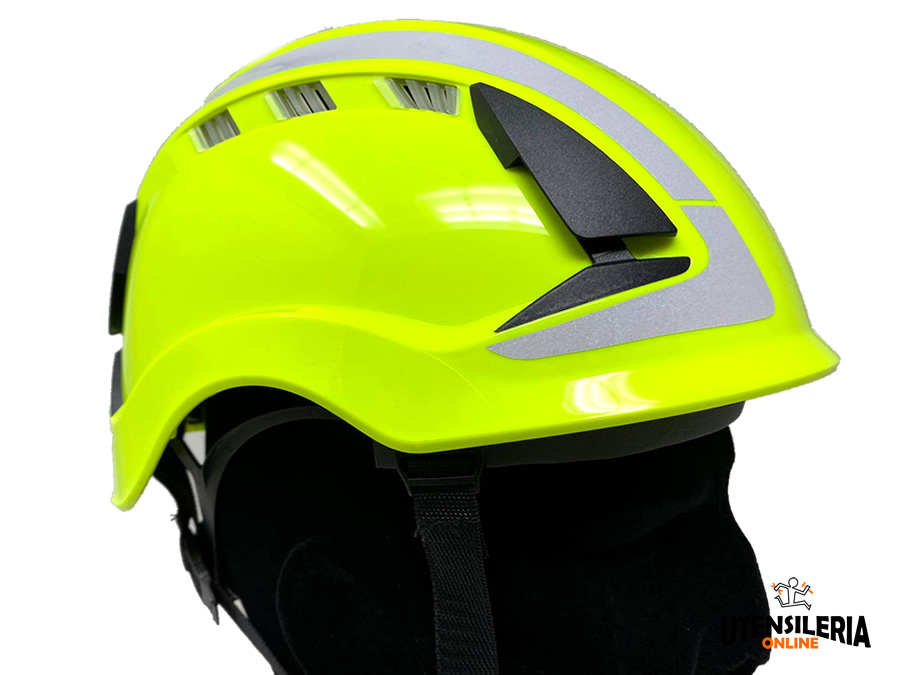 3M Casco di protezione X5014V-CE con sensore UV ventilato colore verde alta  visibilità [7100175100]