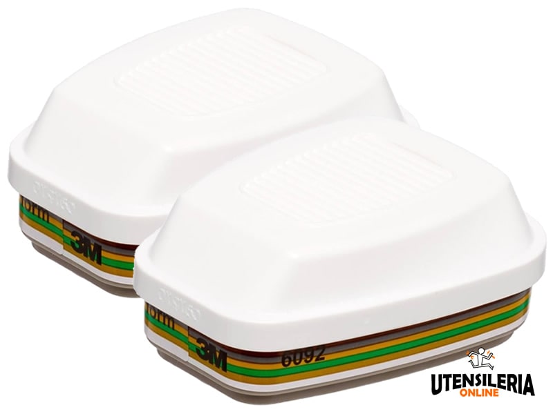 Set 2 Cartucce Carbone Attivo Rhino ABEK1 - Per Maschere Antigas (vapori Organici, Gas Acidi, Ammoniaca, Polveri) - Foto 4