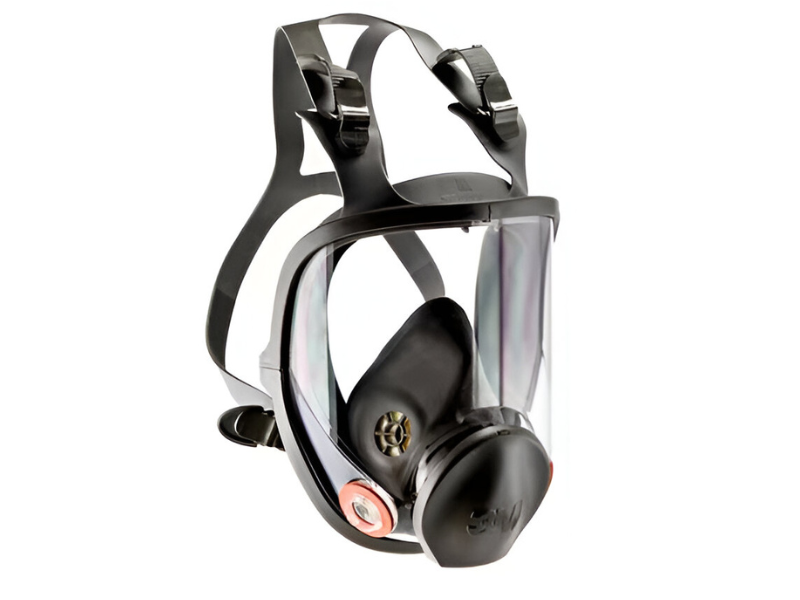 Maschera Facciale Riutilizzabile 3M 6800 - Taglia Media per Protezione Polveri, Vapori e Gas