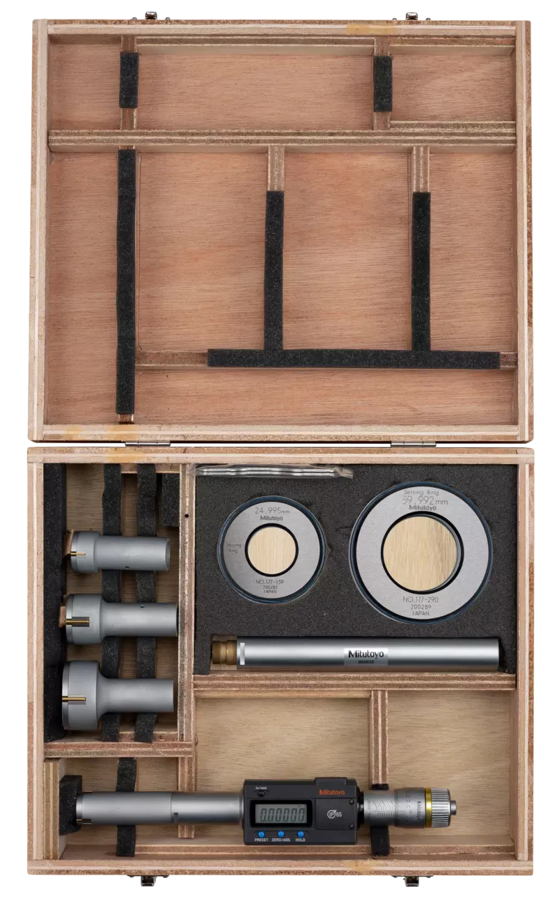 Mitutoyo Micrometro per interni a 4 punte IP65 con 3 testine intercambiabili 20-50mm