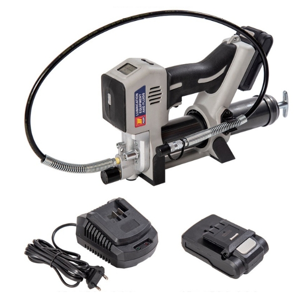 Yofidra Pistola Per Grasso A Batteria 2 In 1 – 12000 PSI, 300W, Con 2 Batterie 3Ah, Per Trattori E Macchinari