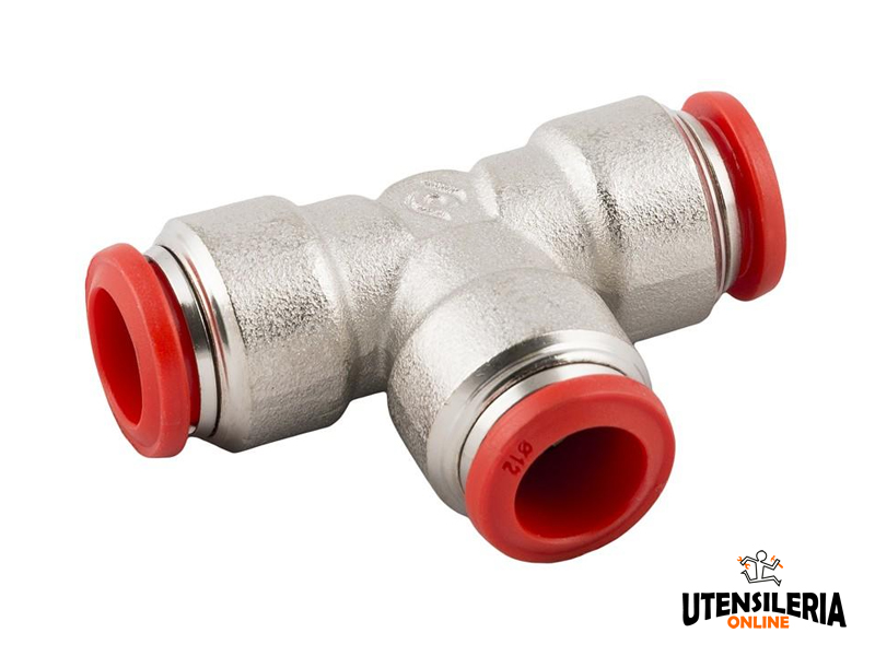 Raccordi a T intermedi Aignep 50230 per aria compressa (10pz) [5023000001]