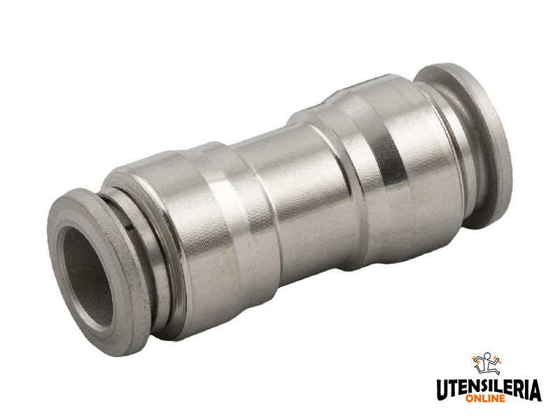 Raccordi diritti intermedio INOX 316L Aignep 60040 per aria compressa e  alimentare, 4-14mm (2pz) [6004000004]