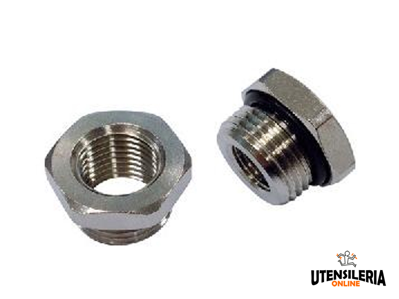 Aerzetix Set 2 Riduttori In Plastica 2'' X 1 1/2'' Maschio/Femmina Per Irrigazione E Piscine (6 Bar)