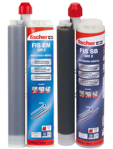 Lista ancoranti chimici Fischer adatti per utilizzo con pistola FIS DP S-L