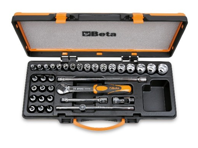 Assortimento Beta 910A/C29, 29 chiavi a bussola e 5 accessori in valigetta  [009100944]