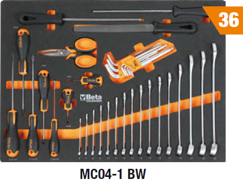 Assortimento utensili MC04-1 BW