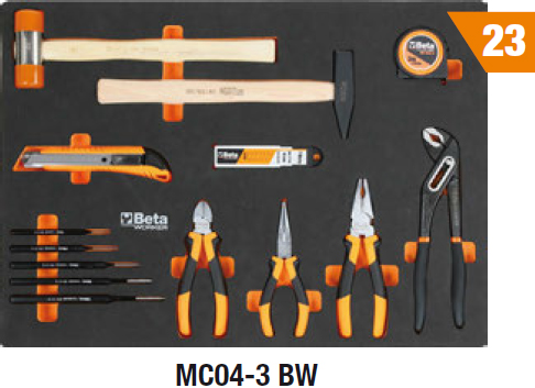 Assortimento utensili MC04-3 BW