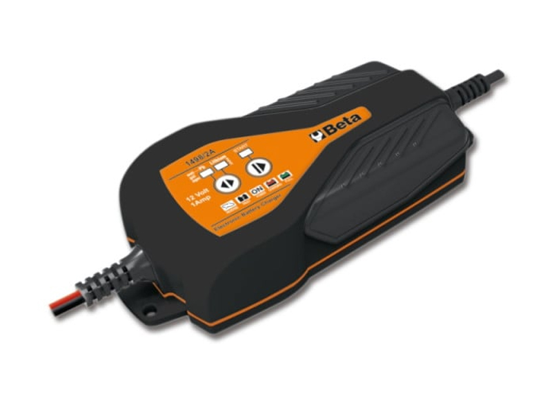 Caricabatterie elettronico Beta 1498/2A per batterie al piombo e litio da 12V di motocicli