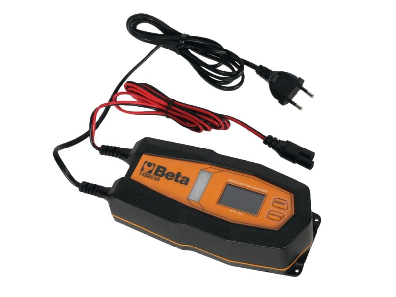 Caricabatterie elettronico multifunzione Beta 1498H/4A per batterie piombo e litio da 6-12V, 1-4A