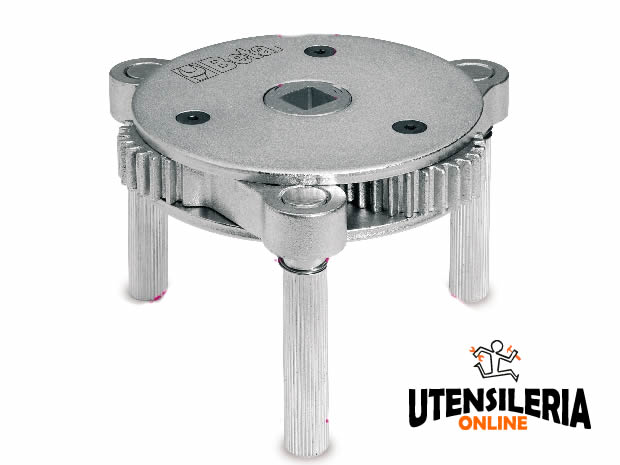 OEM TOOLS 25413 Chiave Per Filtro Olio Professionale A 3 Gambe – Adatta Per Cricchetto 3/8'' – Attrezzo Meccanico Per Filtri Auto