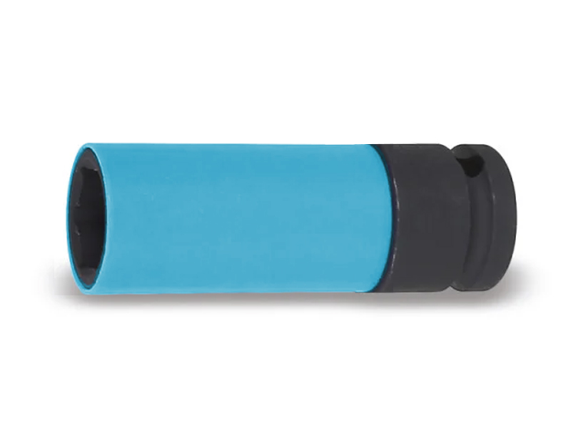 Chiave a bussola macchina Beta 720LC 1/2" per dadi ruote con inserti polimerici colorati, 22mm