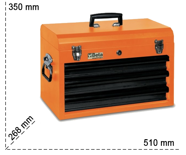 Misure cassettiera Beta BW 2400S XL9/E-XXL con 9 cassetti