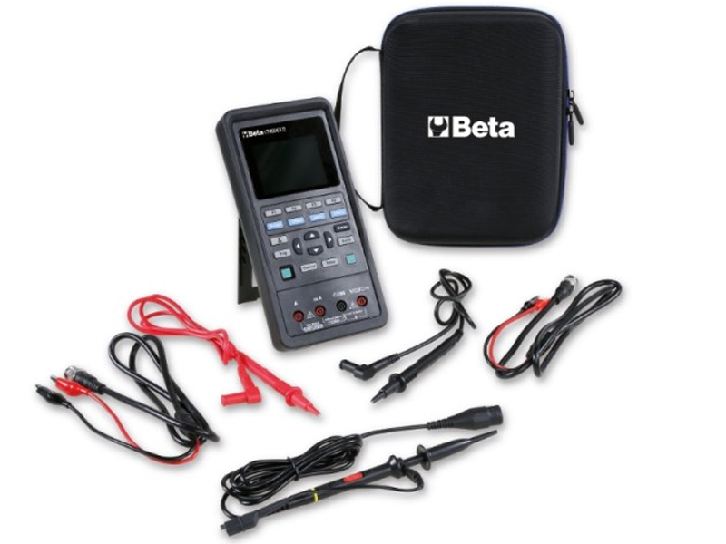 Oscilloscopio Multimetro Portatile 3 In 1 A 2 Canali - 50MHz, 250MS/s, Display LCD, Batteria 3000mAh, USB-C, Con Sonde E Custodia