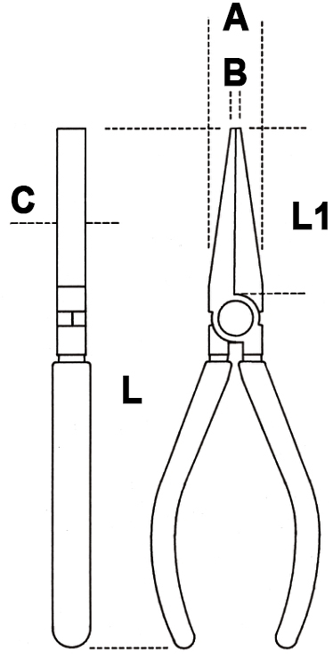 Schema tecnico pinze 1010MQ Beta