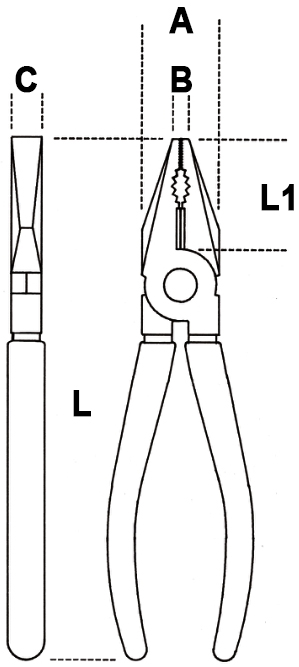 Schema Tecnico pinza universale Beta 1150MQ