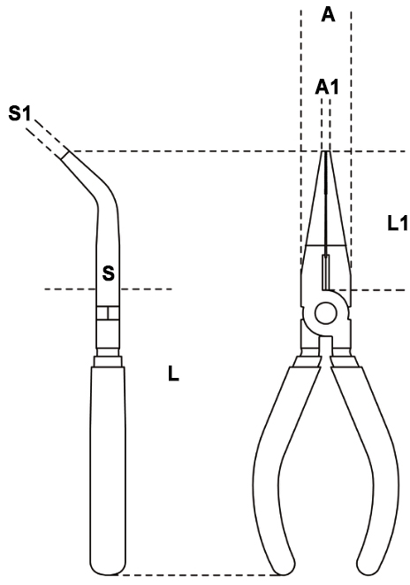 Schema Tecnico pinza Beta 1168MQ