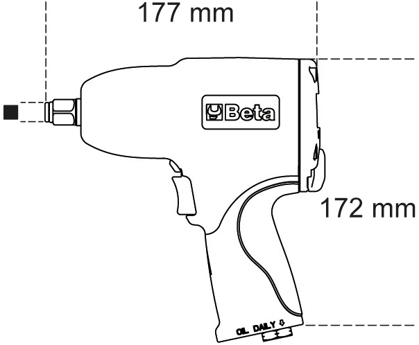 Schema tecnico avvitatore pneumatico 1927B Beta