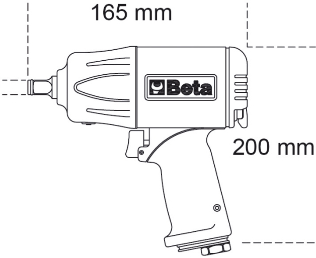 Schema tecnico avvitatore pneumatico 1928XM Beta