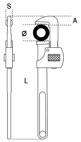 Schema tecnico giratubi americano Beta 363BA