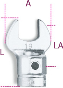 Schema tecnico chiave forchetta Beta 642