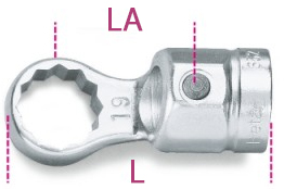 Schema tecnico chiave poligonale Beta 652