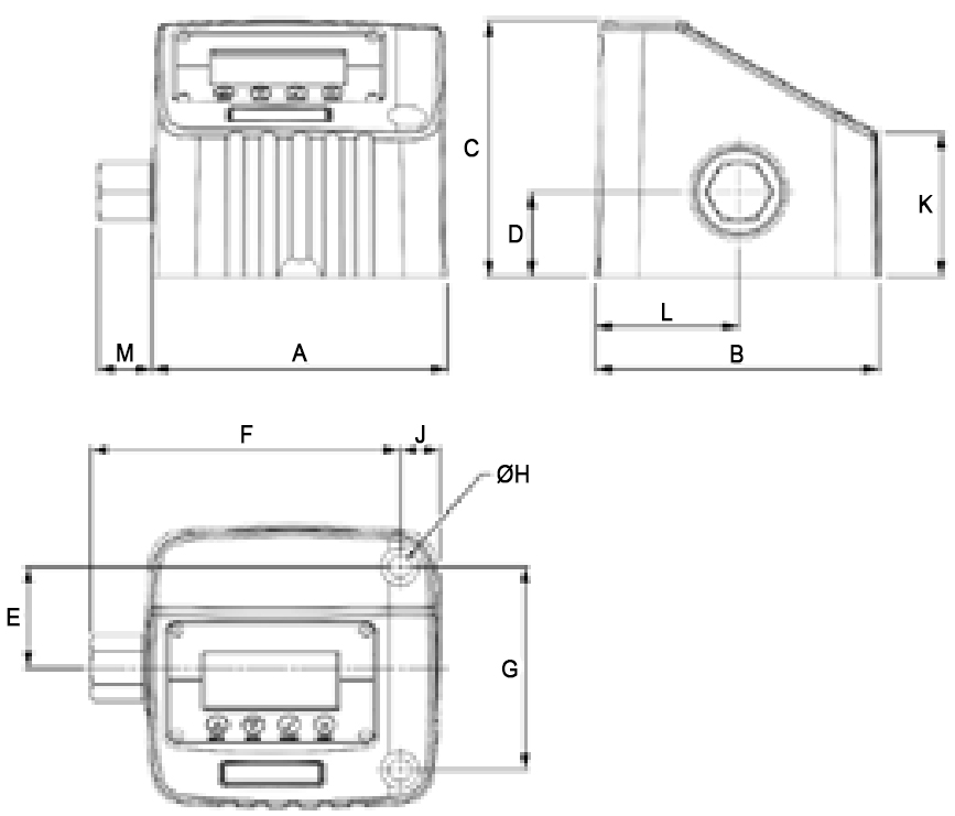 Schema tecnico misuratore di coppia 680/2100 Beta